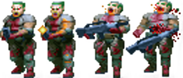 Первые монстры из DooM