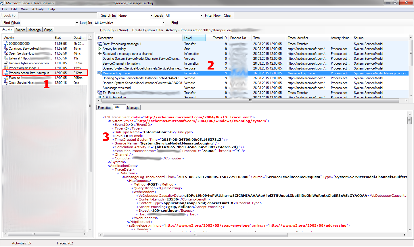 Microsoft Service Trace Viewer