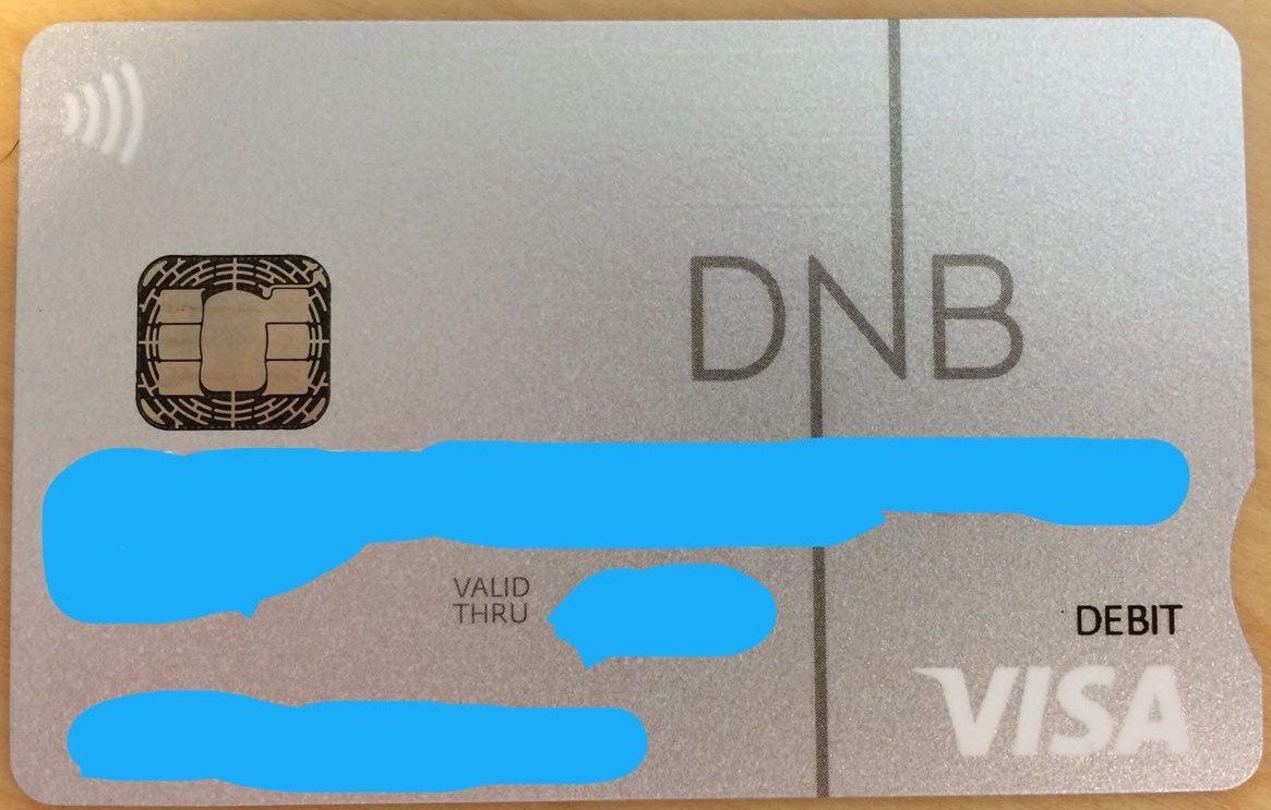 DNB, дебетовая карта