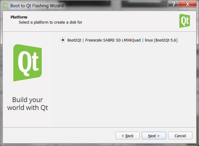 Flash Qt to SD image