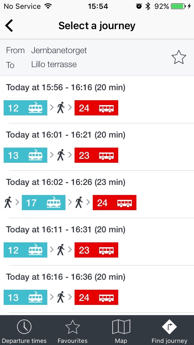 Ruter, выбор маршрута