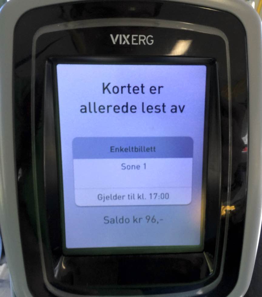 Ruter, активация билета