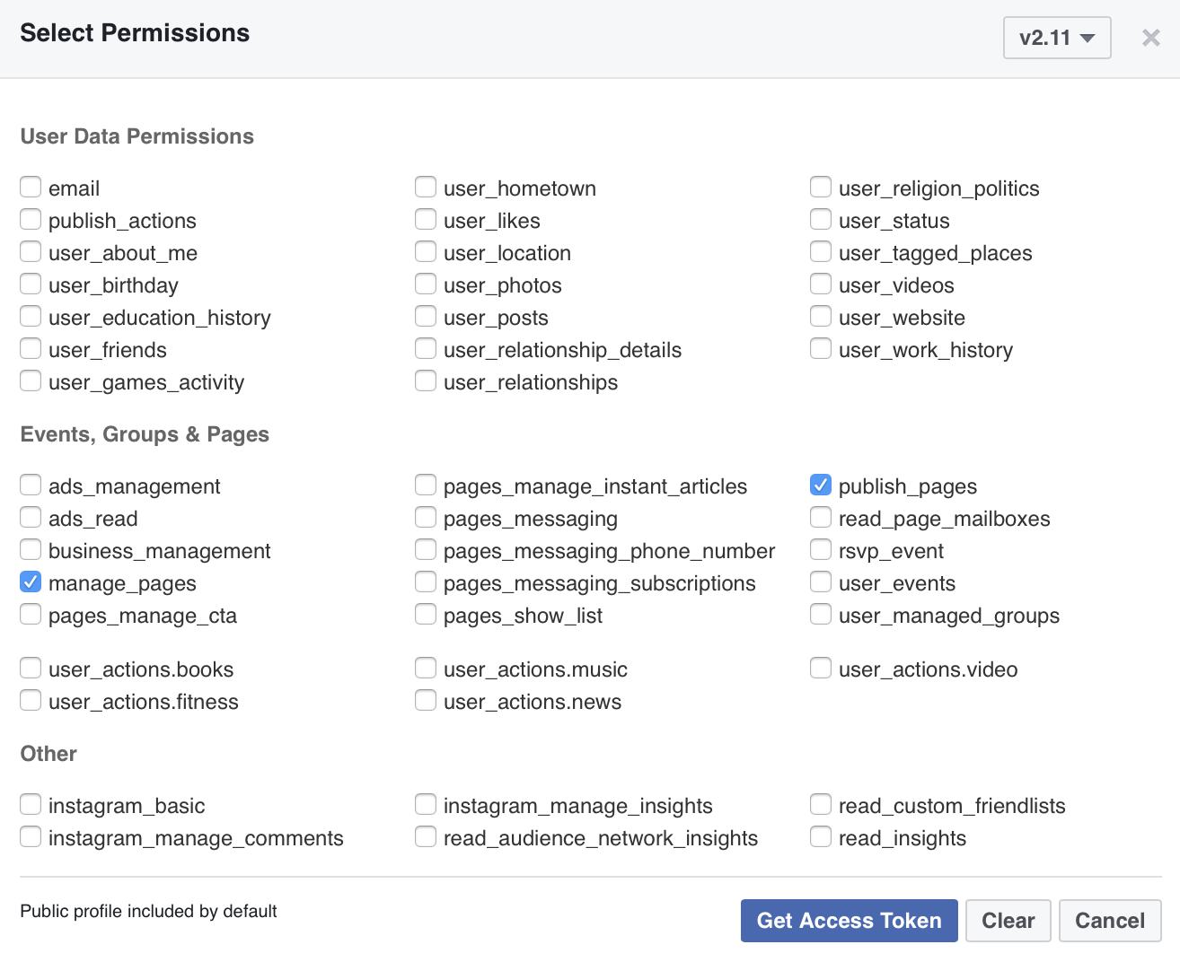 Graph API Explorer, permissions