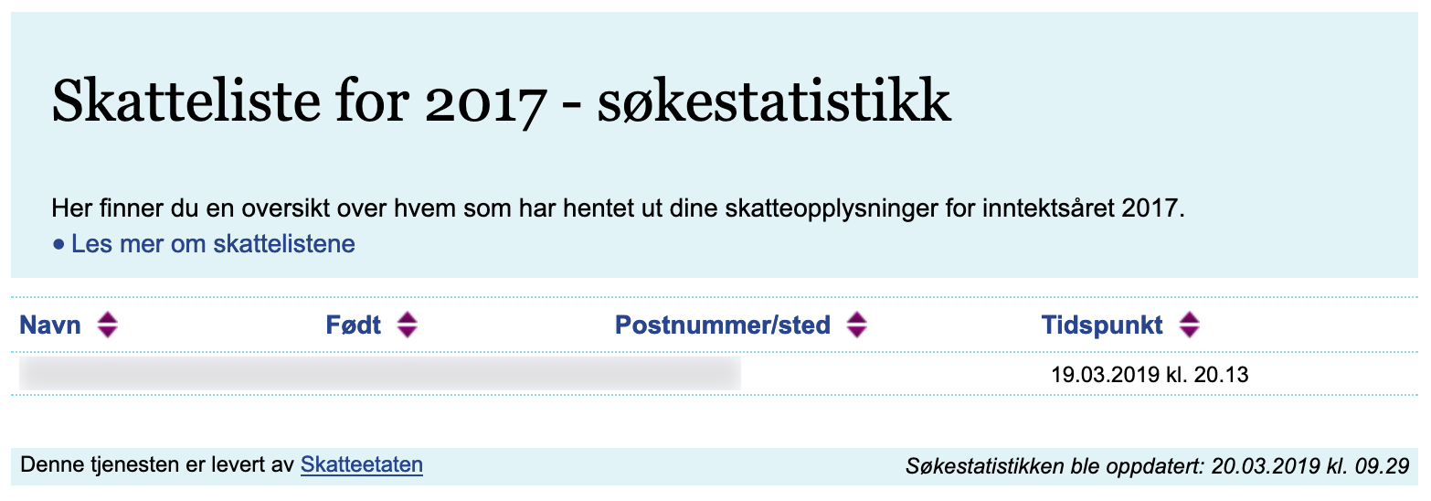 Skatteliste