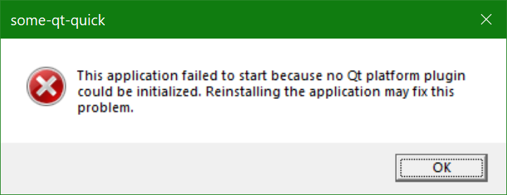 Qt error, missing platform plugin