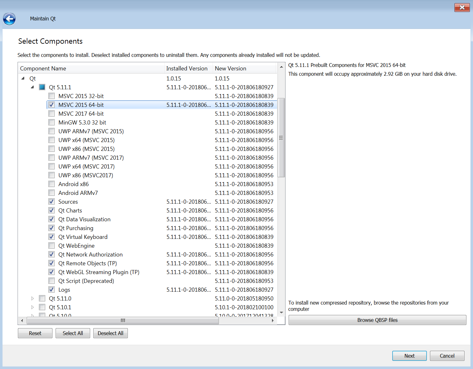 Qt installer