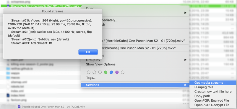Mac OS service