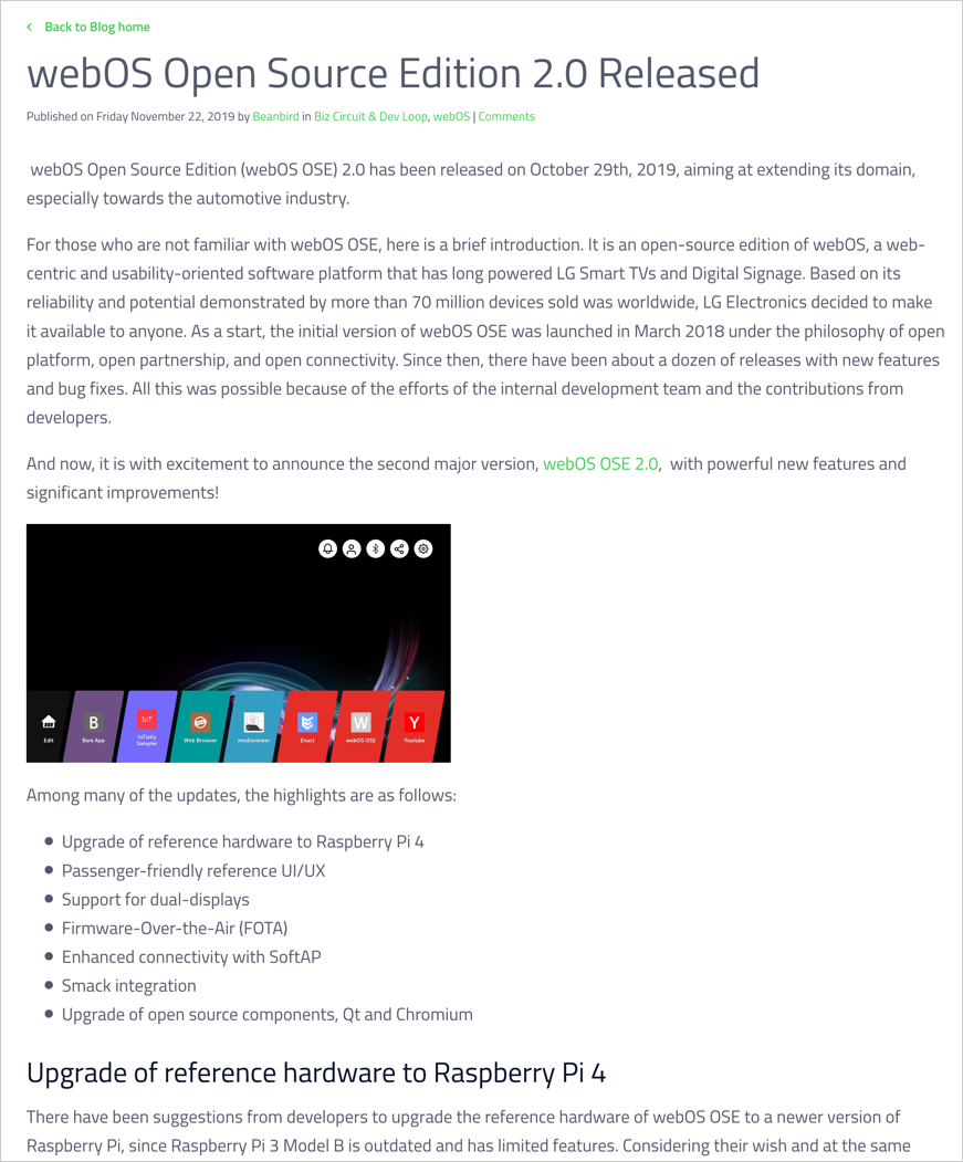 Qt blog with custom styles