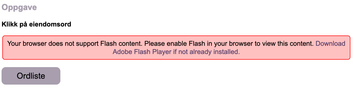 NoTe, Flash