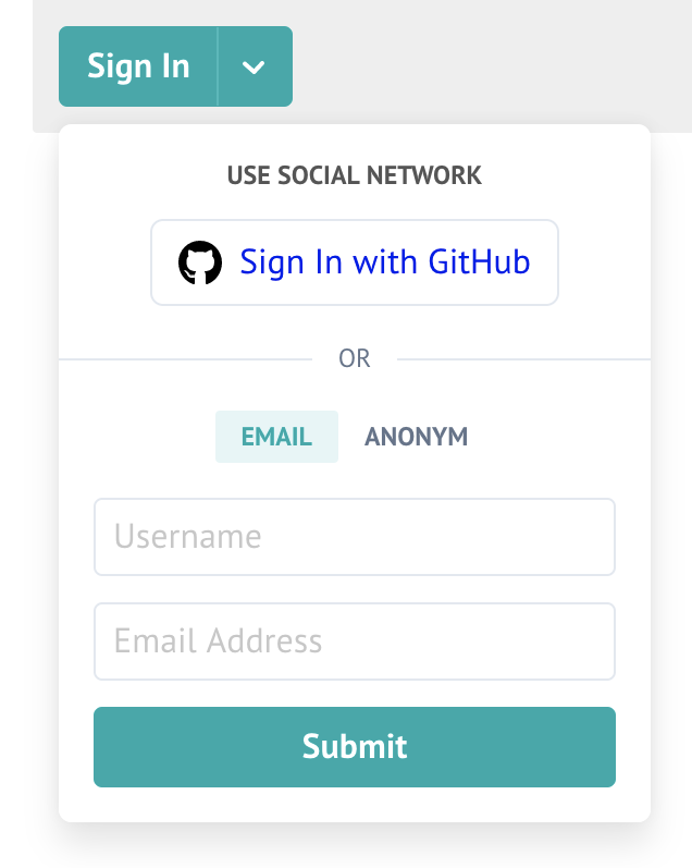 remark42 sign-in with email