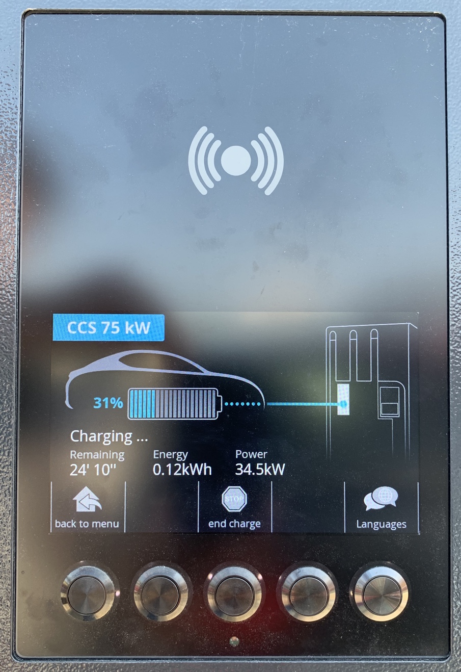 BKK charging station GUI