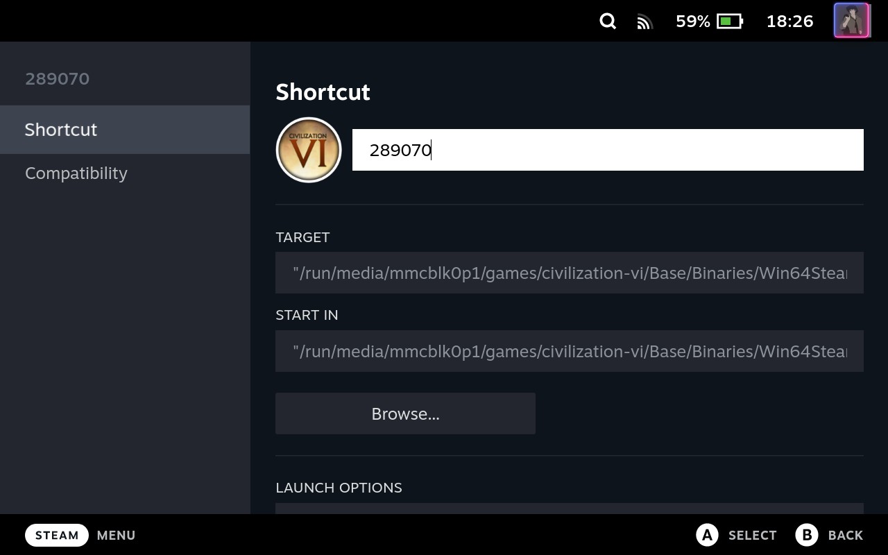 Non-Steam game, renaming to SteamAppID