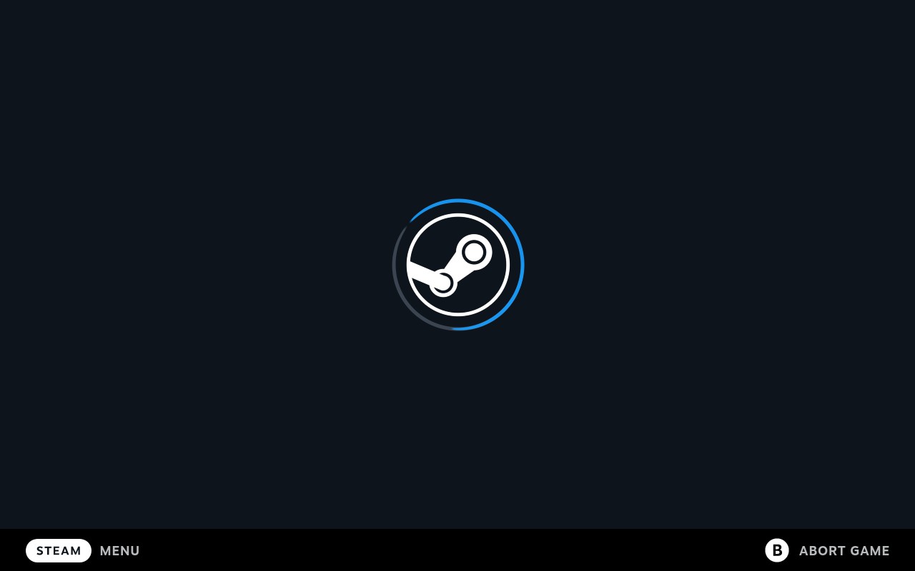 Steam Deck, infinite loading animation