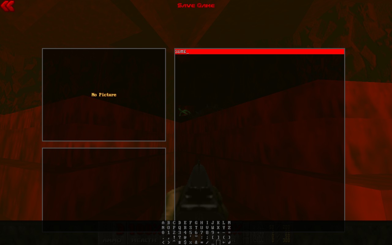 GZDoom, onscreen keyboard