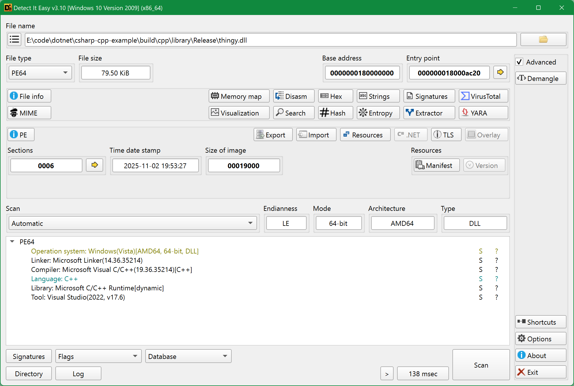 Detect It Easy, thingy.dll