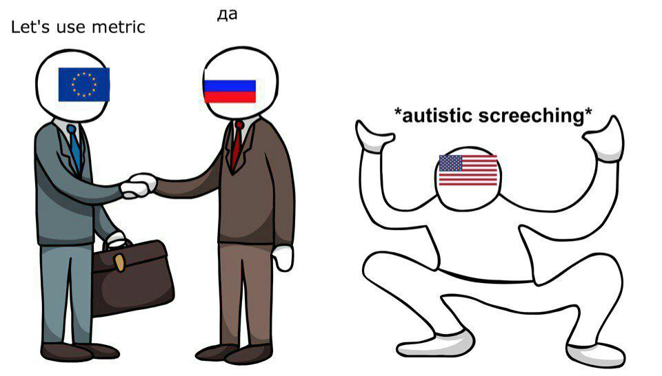 Metric system, autistic screeching in US